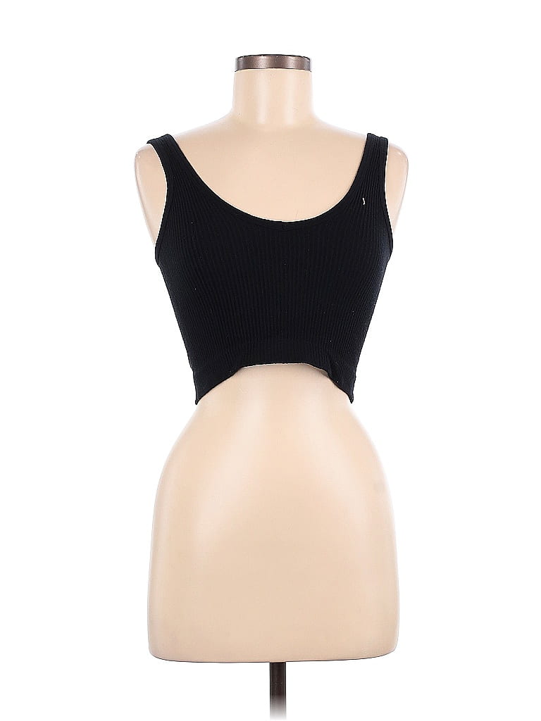 Out From Under Solid Black Tank Top Size M - photo 1