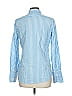 Nili Lotan 100% Cotton Stripes Blue Long Sleeve Button-Down Shirt Size L - photo 2