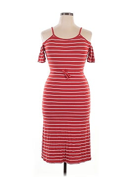 Old Navy Stripes Red Casual Dress Size XL