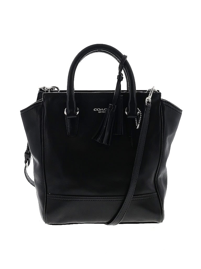 Coach 100% Leather Black Leather Satchel One size - photo 1