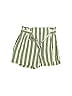 Club Monaco Stripes Green Gray Shorts Size 00 - photo 1
