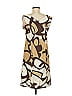 Piazza Sempione 100% Cotton Graphic Brown Cocktail Dress Size EU (IT) 42 / US 6 - photo 2