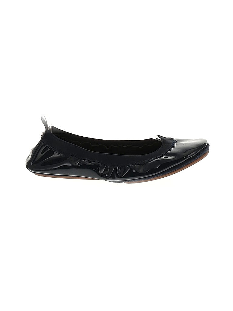Yosi Samra Black Blue Flats Size 7 - photo 1