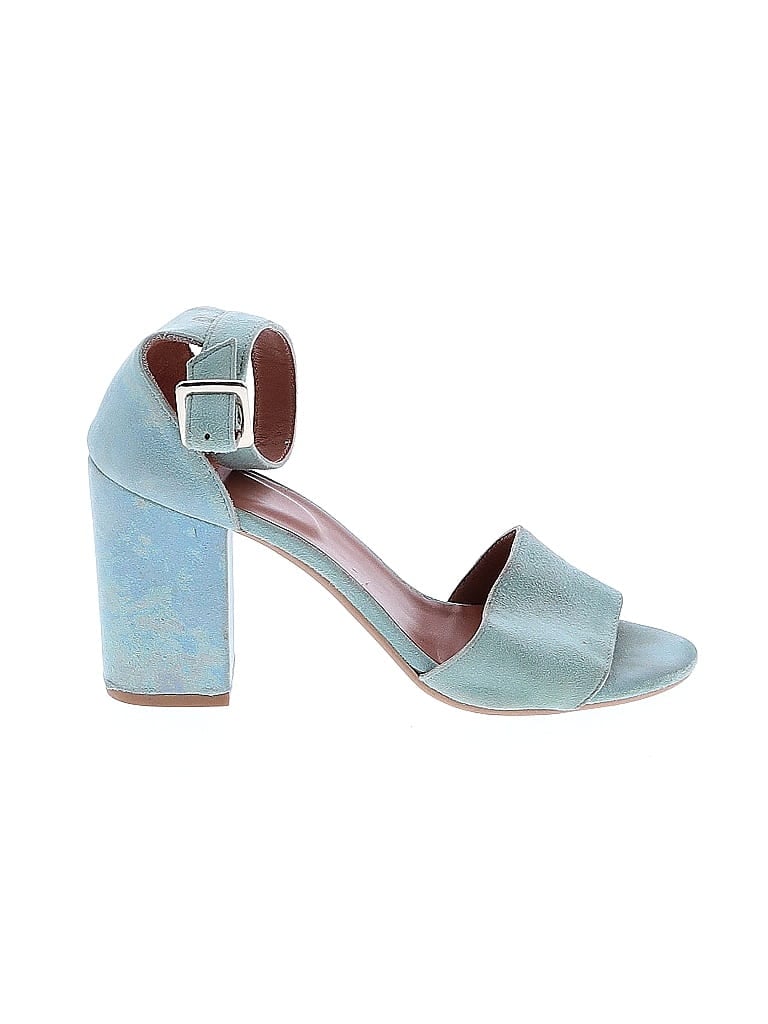 Jasper & Jeera Solid Blue Teal Heels Size EU 37 - photo 1