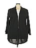 IMAN Solid Black Jacket Size 3X - photo 1
