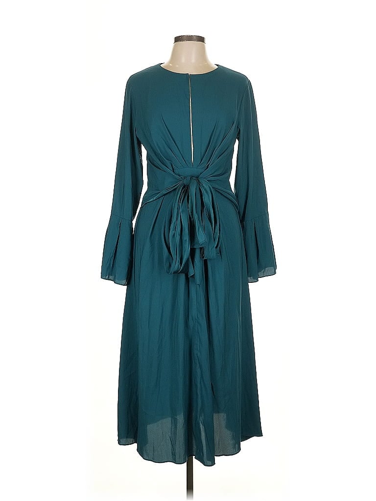 Tome 100% Polyester Teal Casual Dress Size 10 - photo 1