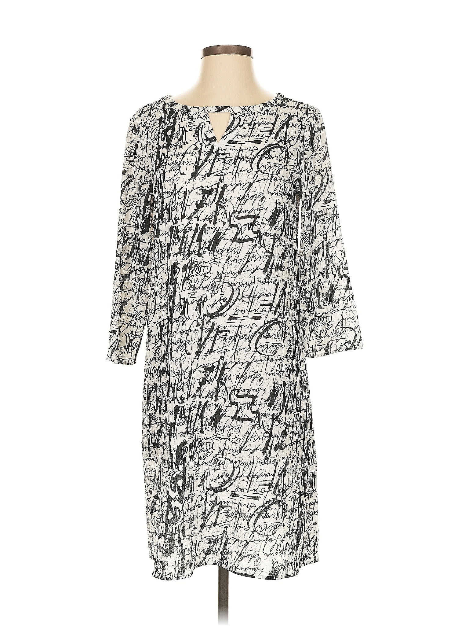 Ethyl Graphic Gray Casual Dress Size S