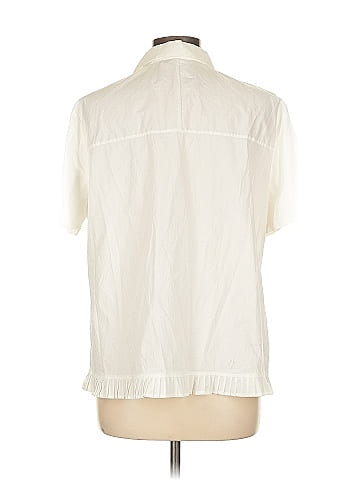 Blue Les Copains Short Sleeve Blouse (view 2)