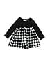 First Impressions Checkered-gingham Black Dress Size 6-9 mo - photo 1