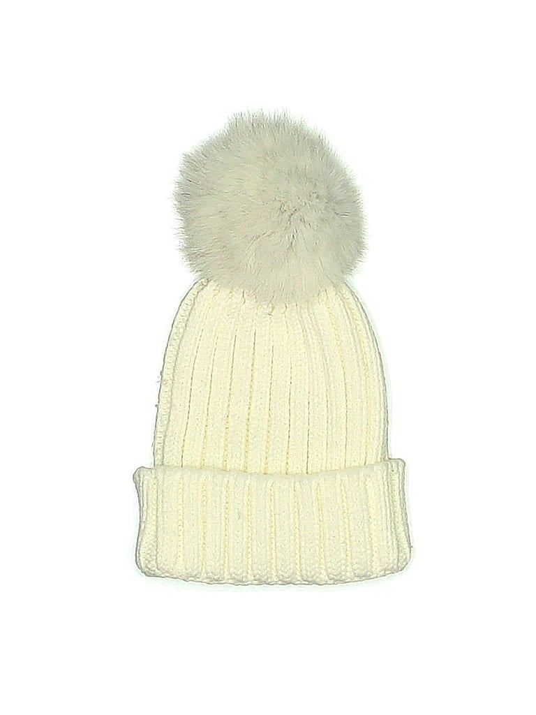 Pre-owned Unbranded Beanie Hat In White