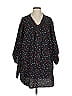 BLOOMCHIC 100% Polyester Stars Black 3/4 Sleeve Blouse Size 26 waist - photo 1