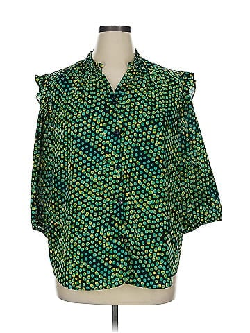 G by Giuliana Rancic 3/4 Sleeve Blouse (view 1)