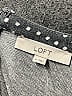 Ann Taylor LOFT Houndstooth Gray Casual Dress Size 0 - photo 6