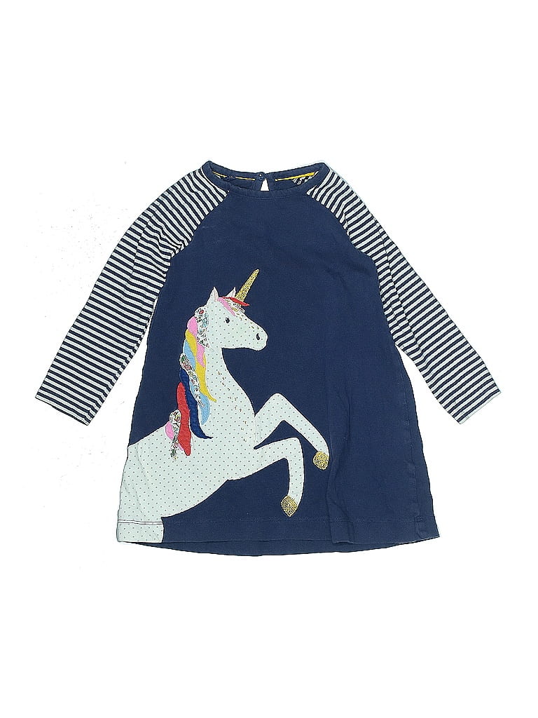 Mini Boden 100% Cotton Blue Dress Size 2 - photo 1
