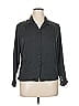Laura Mae 100% Polyester Gray Long Sleeve Blouse Size 14 - photo 1