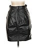 Comint Solid Black Faux Leather Skirt Size 3 - photo 1