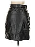 Comint Solid Black Faux Leather Skirt Size 3 - photo 2