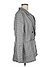 Aqua 100% Polyester Houndstooth Gray Blazer Size M - photo 4