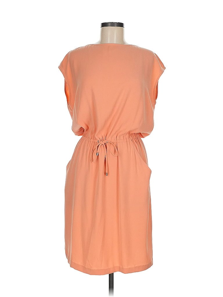 St. John Solid Orange Casual Dress Size 8 - photo 1