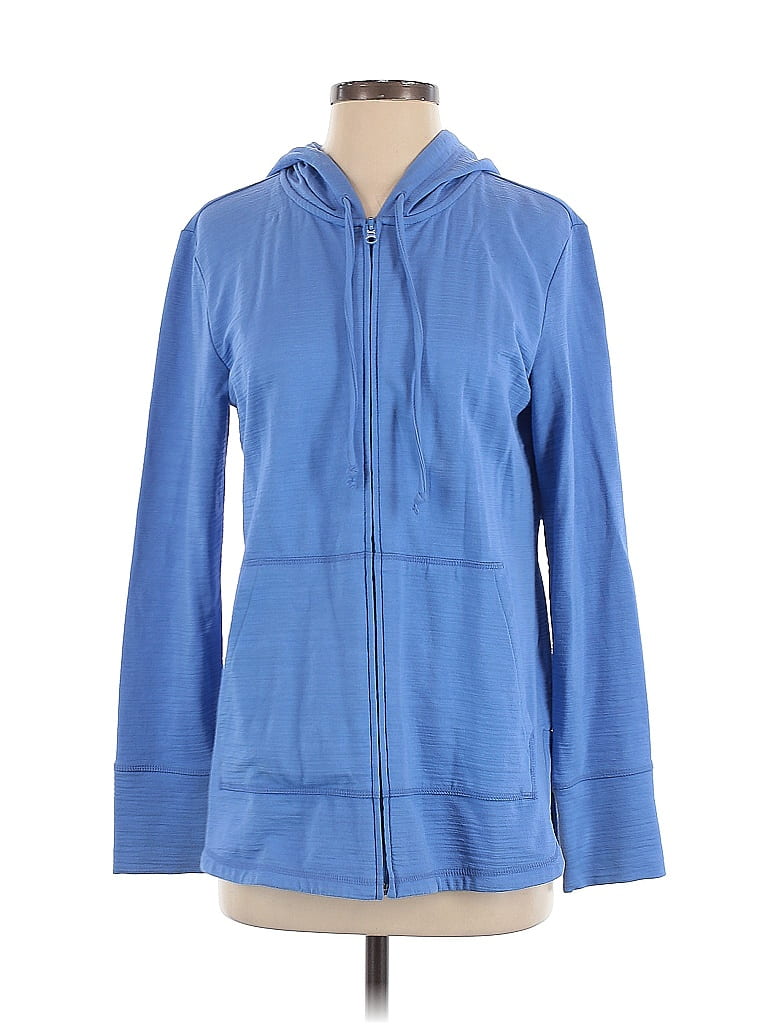 T by Talbots Blue Zip Up Hoodie Size S - photo 1