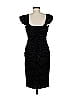Black Halo Polka Dots Black Cocktail Dress Size 8 - photo 2