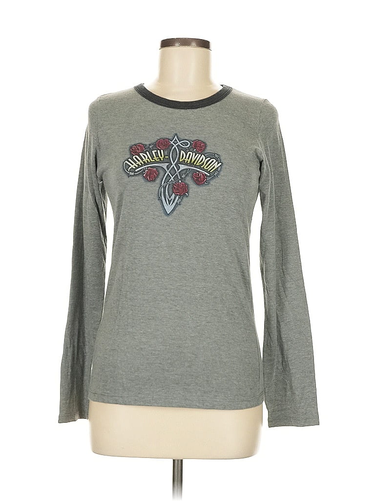 Harley Davidson Gray Long Sleeve T-Shirt Size L - photo 1