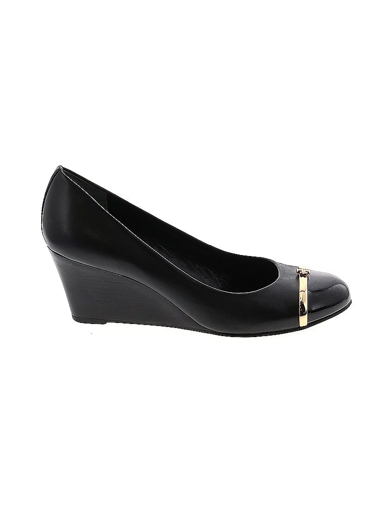 Tory Burch Black Wedges Size 8 1/2 - photo 1