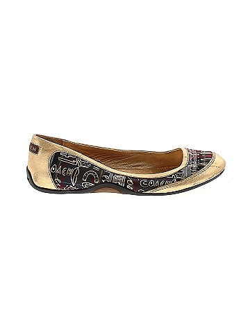 Coach Heart Poppy Flats (view 1)