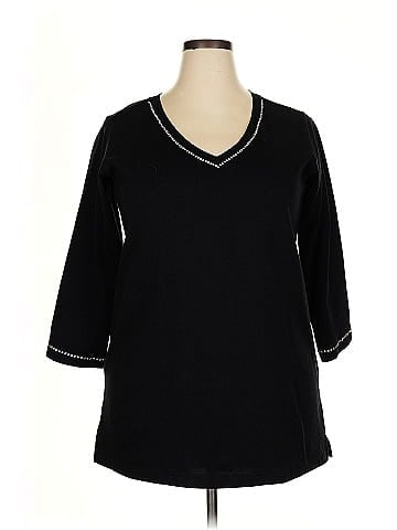 CHRISTINE ALEXANDER 3/4 Sleeve Top (view 1)