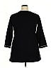 CHRISTINE ALEXANDER Black 3/4 Sleeve Top Size XXL - photo 2
