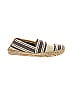 Tory Burch Stripes Gray Ivory Flats Size 9 - photo 1