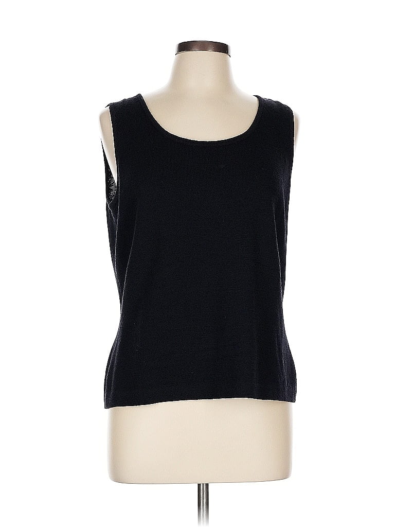 St. John Collection Black Sleeveless T-Shirt Size L - photo 1