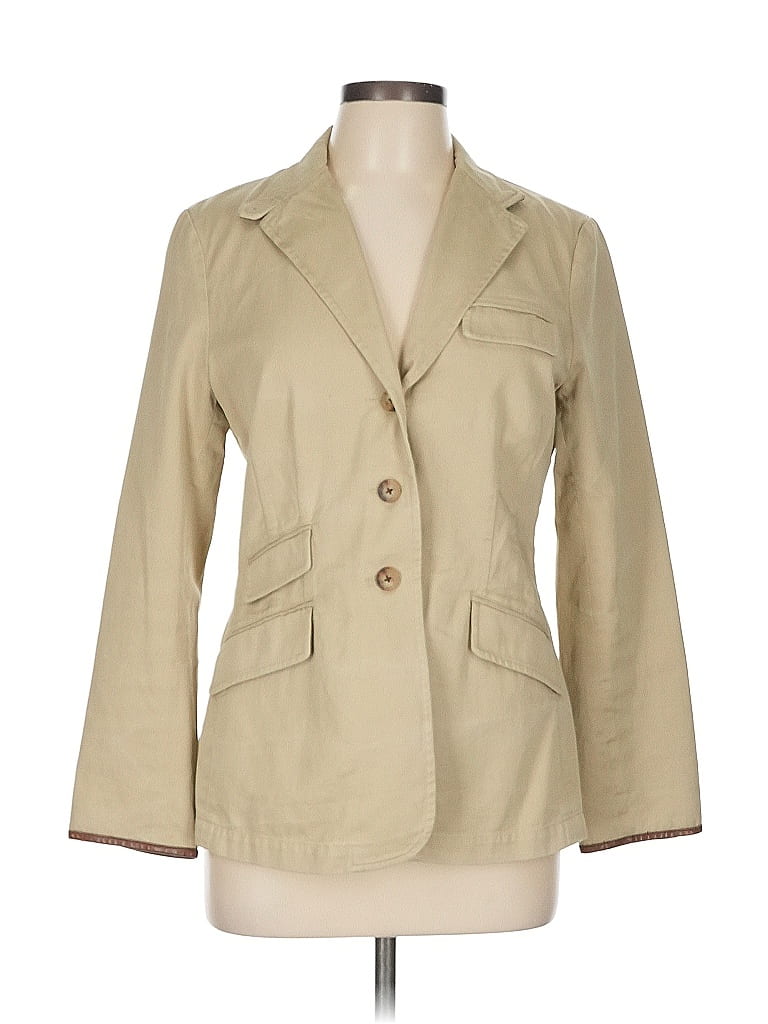 Ralph by Ralph Lauren 100% Cotton Tan Blazer Size 10 - photo 1