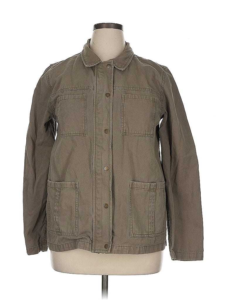 Rip Curl 100% Cotton Solid Tan Jacket Size XL - photo 1