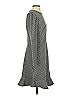 Ann Taylor LOFT Houndstooth Gray Casual Dress Size 0 - photo 4
