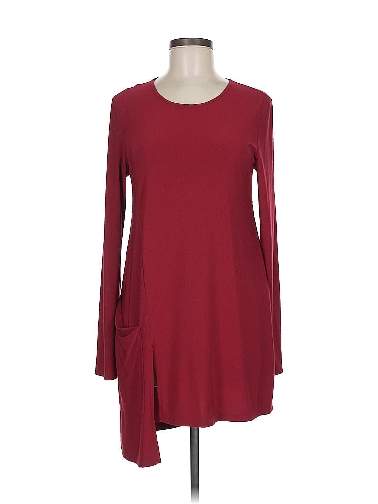 Pre-owned Joseph Ribkoff Casual Dress In Burgundy