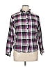 CG-L-CG 100% Cotton Plaid Purple Long Sleeve Button-Down Shirt Size 1X - photo 1