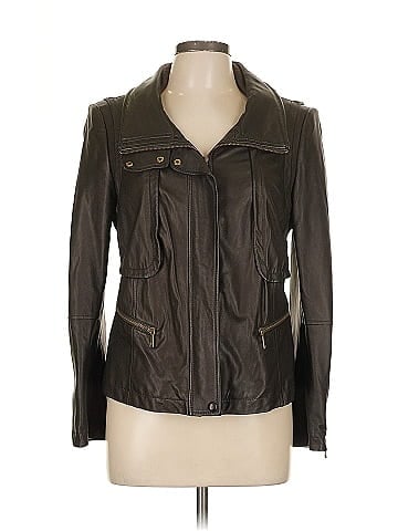 Lafayette 148 New York Leather Jacket (view 1)