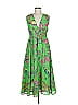 Banjanan 100% Cotton Tropical Green Cocktail Dress Size M - photo 1