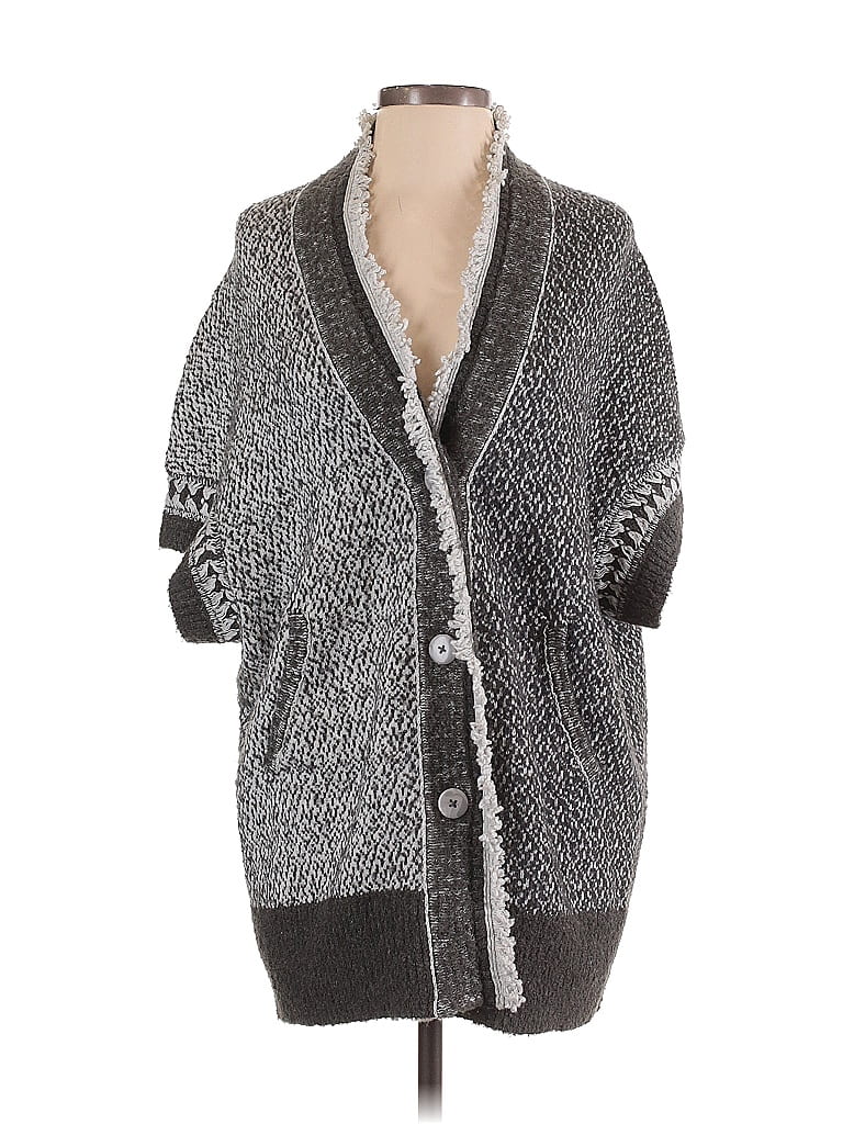 Pre-owned Angel Of The North Cardigan Sweater In Gray