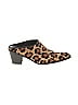 Stuart Weitzman Animal Print Brown Tan Mule/Clog Size 9 - photo 1