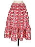 Maxazria Collection 100% Silk Paisley Red Silk Skirt Size 2 - photo 2