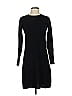 Sofia Cashmere 100% Cashmere Solid Black Casual Dress Size S - photo 1