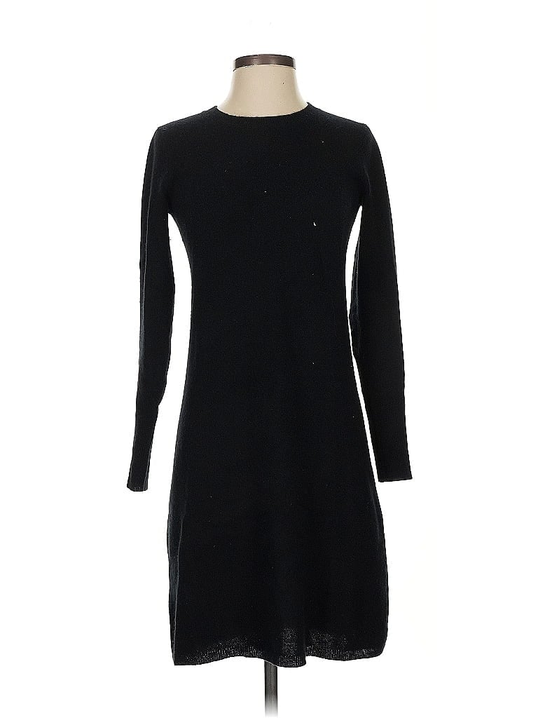 Sofia Cashmere 100% Cashmere Solid Black Casual Dress Size S - photo 1