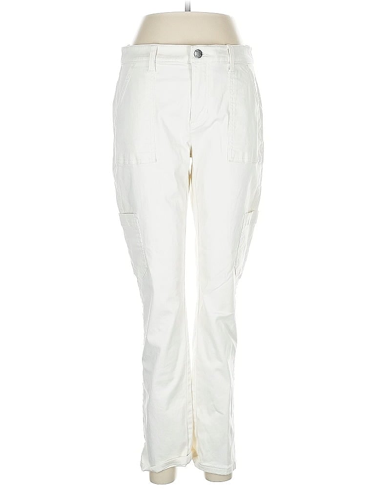Pre-owned Banana Republic Cargo Pants In White