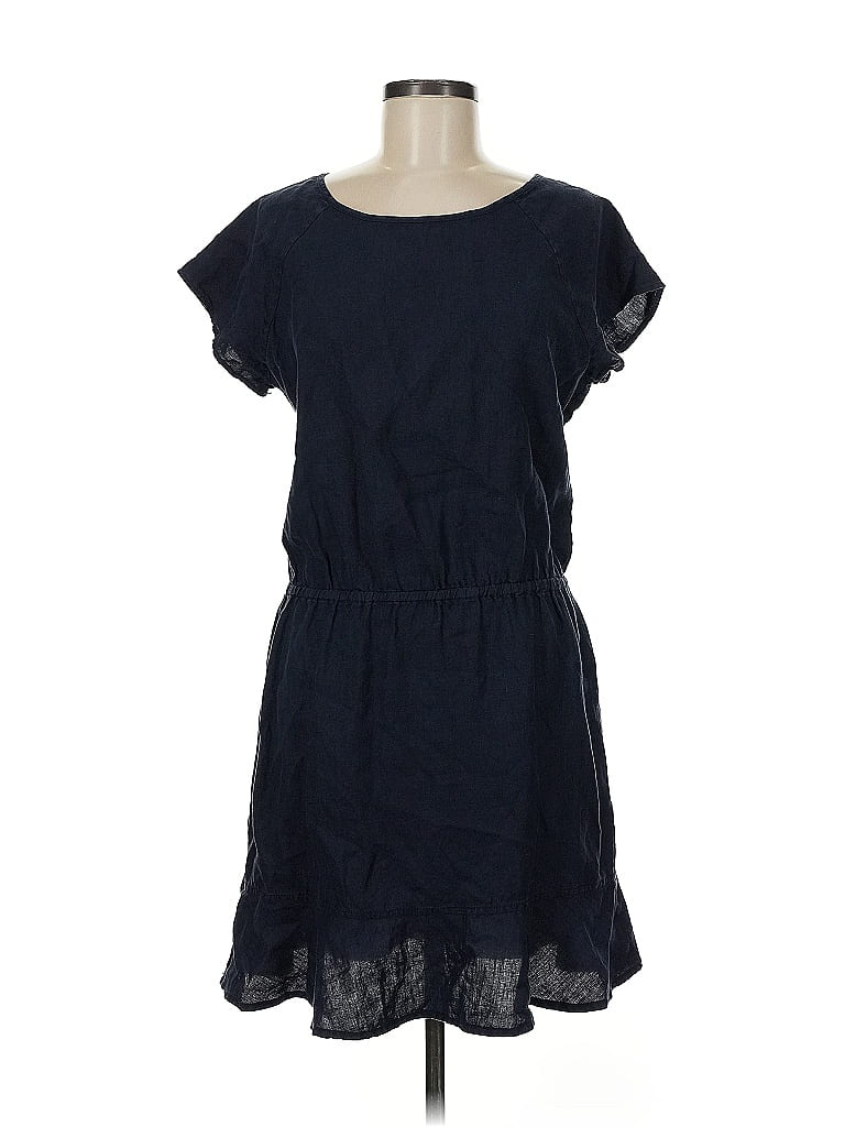 Joie 100% Linen Solid Blue Casual Dress Size M - photo 1