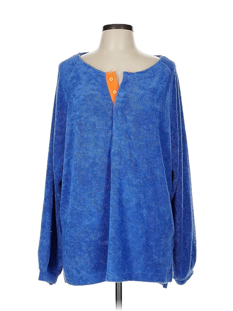 Pre-owned Out From Under Pullover Sweater In Blue