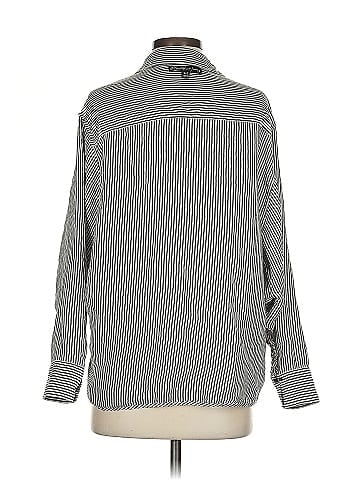 Elizabeth and James Long Sleeve Silk Top (view 2)