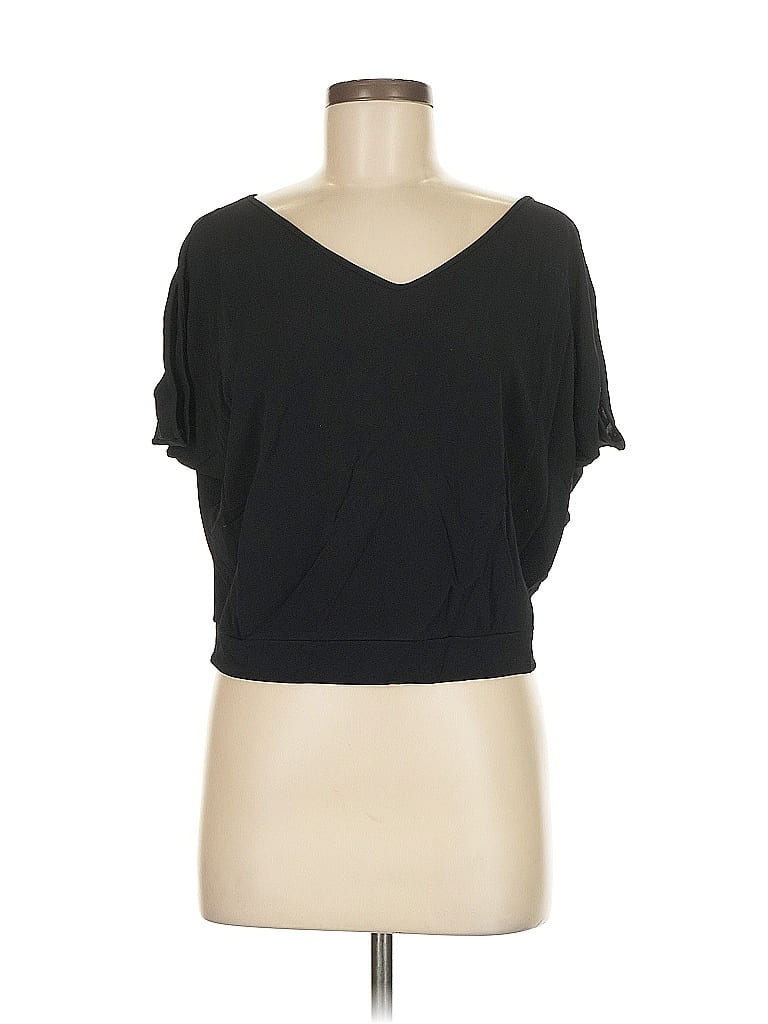 Piazza Sempione Black Short Sleeve Top Size EU (IT) 44 / US 8 - photo 1