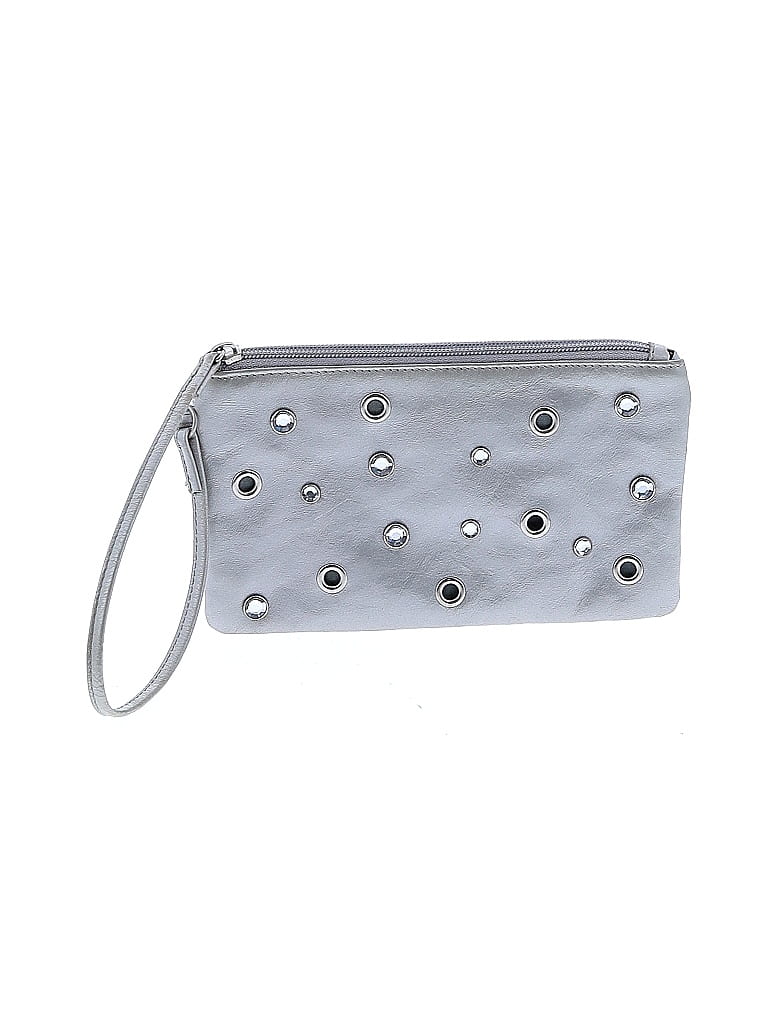 Hobo International 100% Leather Stars Silver Leather Wristlet One size - photo 1